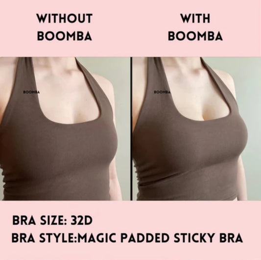Magic Padded Sticky Bra before and after