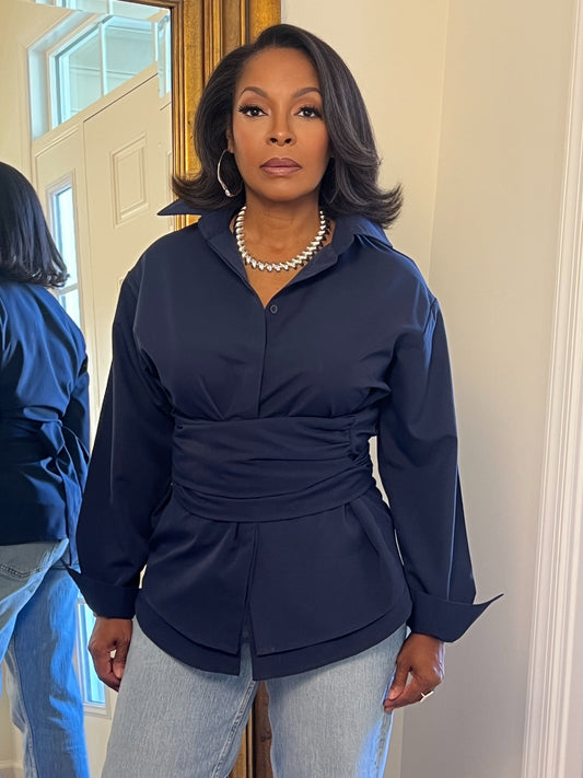 The Cinched Elegance Blouse
