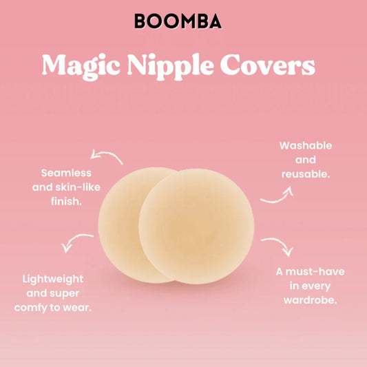 Boomba Magic Nipple Covers - Fly VSJ, Women's Clothing and Fashion Accessories