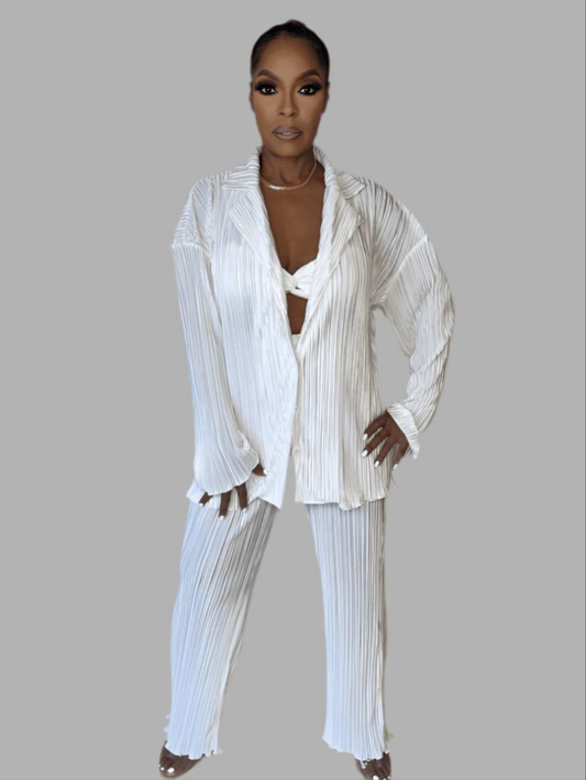 Carmen Pleated Set - Fly VSJ, Women's Clothing and Fashion Accessories