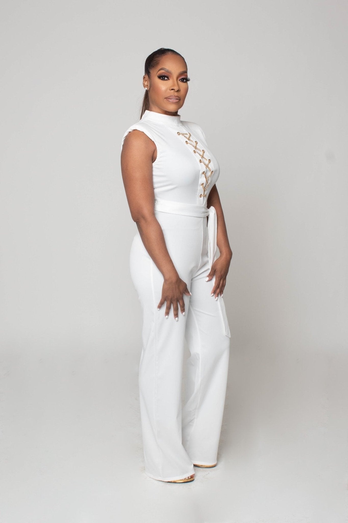 Chain Reaction Jumpsuit (Final Sale) - Fly VSJ, Women's Clothing and Fashion Accessories