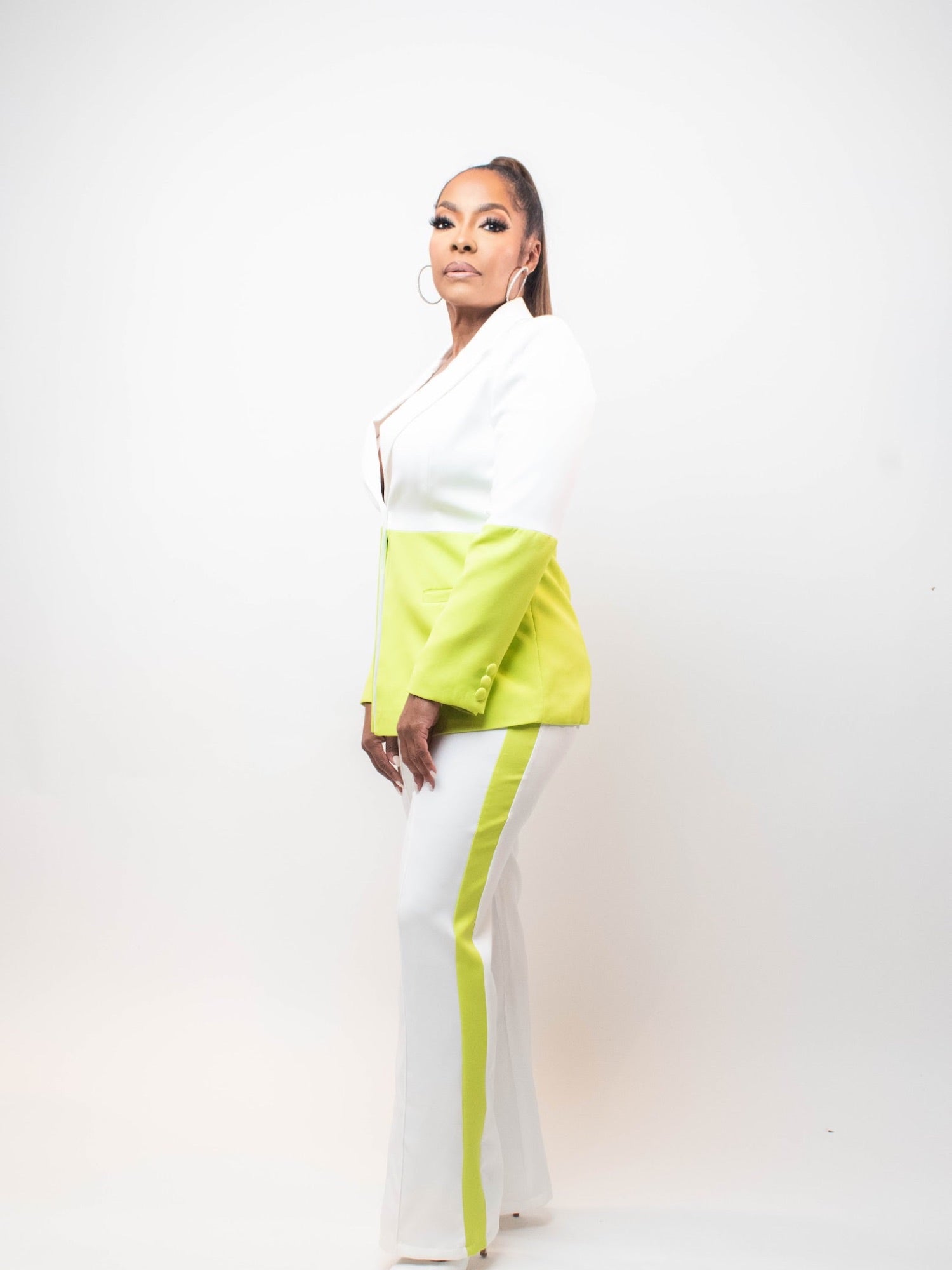 Color Block Suit - Fly VSJ, Women's Clothing and Fashion Accessories
