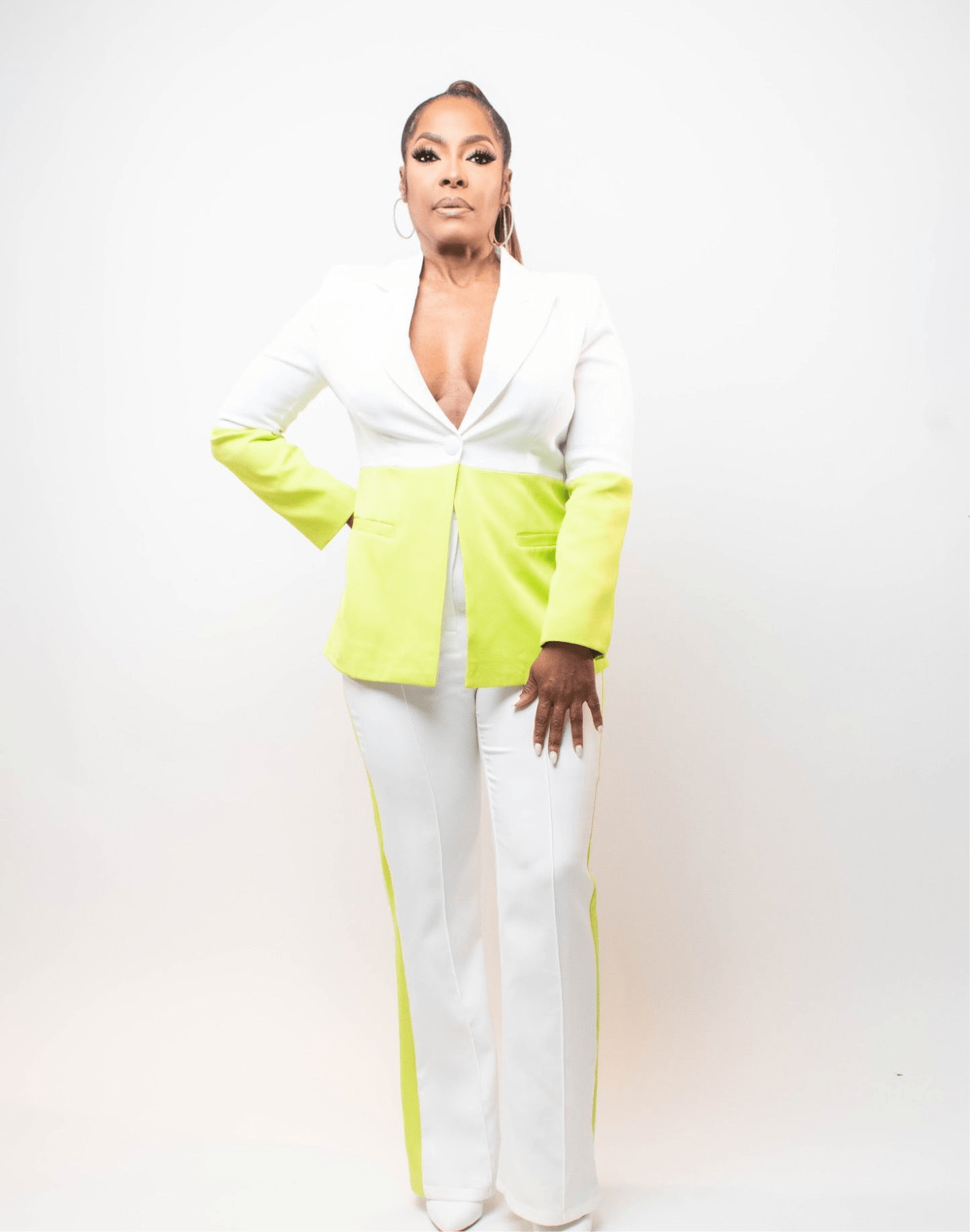 Color Block Suit - Fly VSJ, Women's Clothing and Fashion Accessories