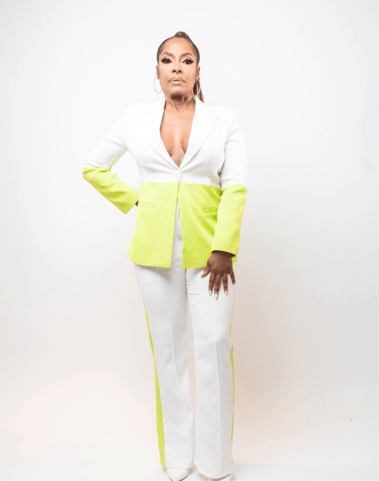 Color Block Suit - Fly VSJ, Women's Clothing and Fashion Accessories