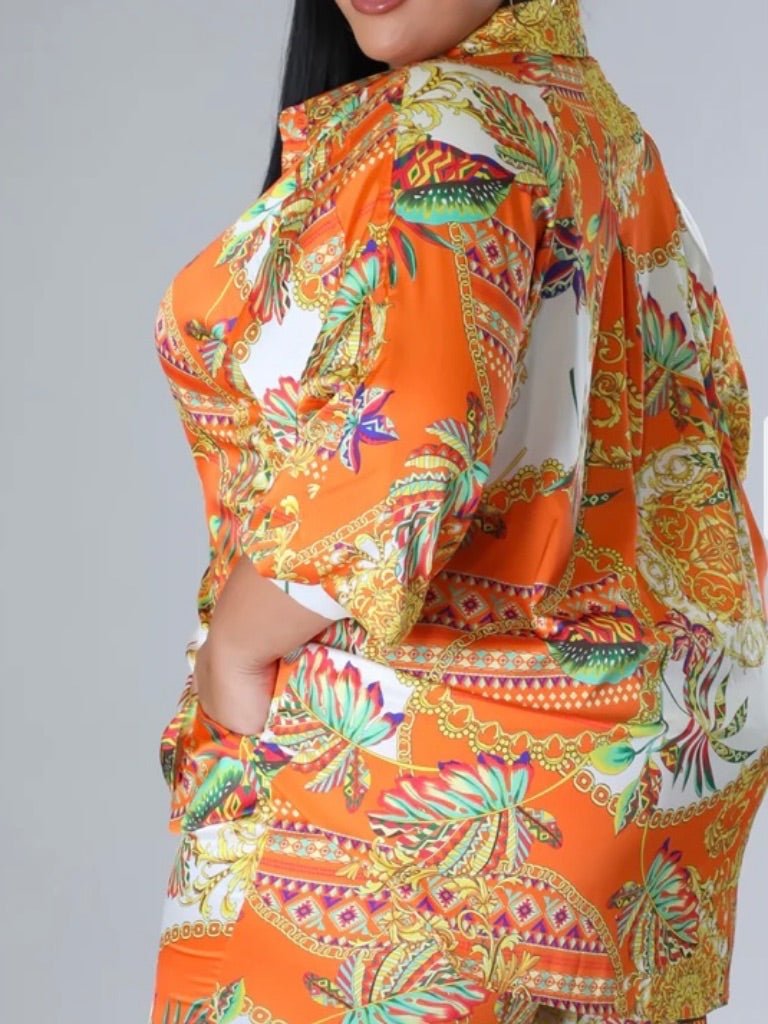 Curvy Tropical Short Set (Final Sale) - Fly VSJ, Women's Clothing and Fashion Accessories