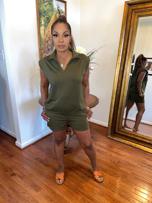 Donna Two Piece Short Set (Final Sale) - Fly VSJ, Women's Clothing and Fashion Accessories
