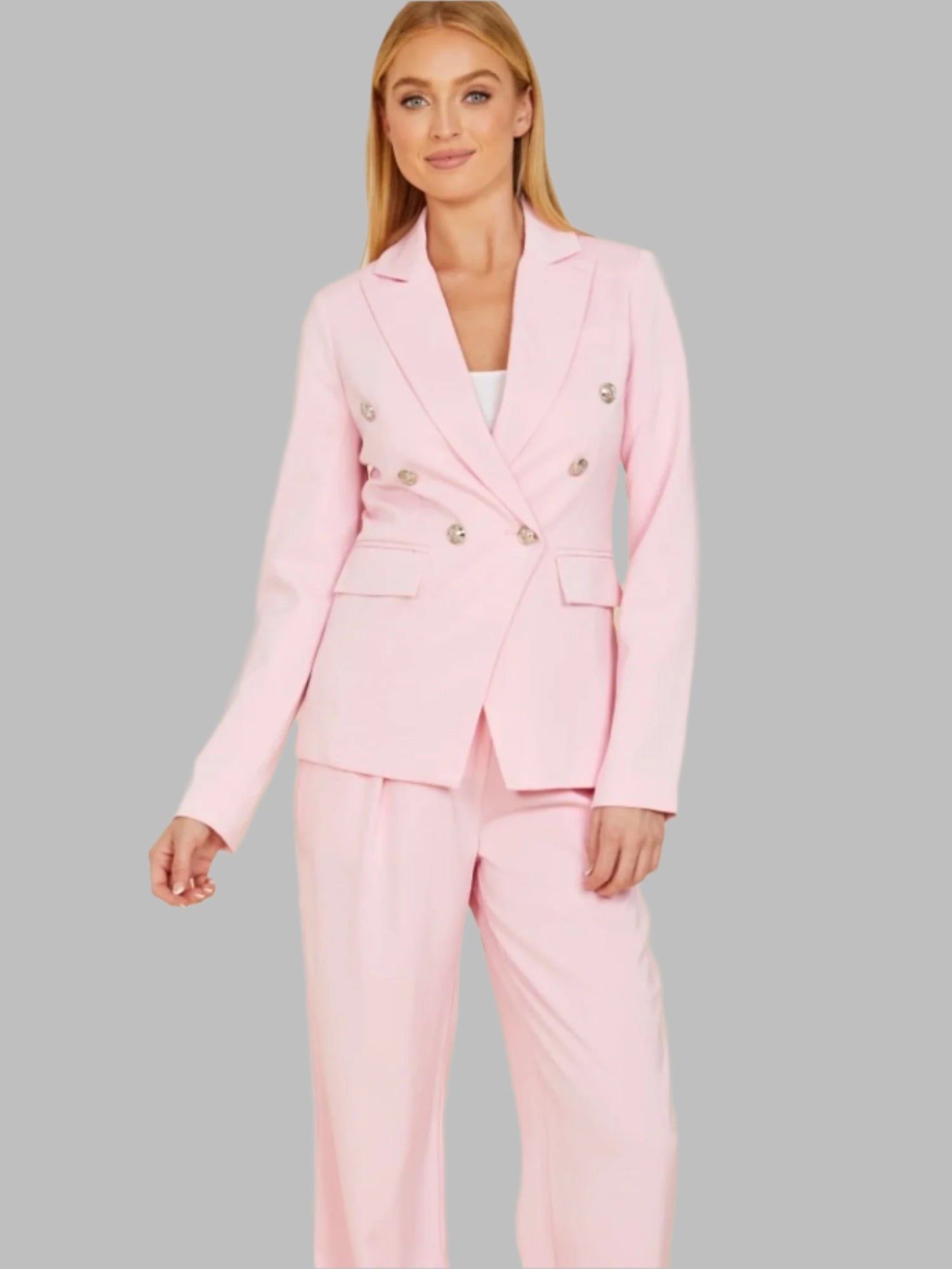 Double Breasted Blazer - Fly VSJ, Women's Clothing and Fashion Accessories