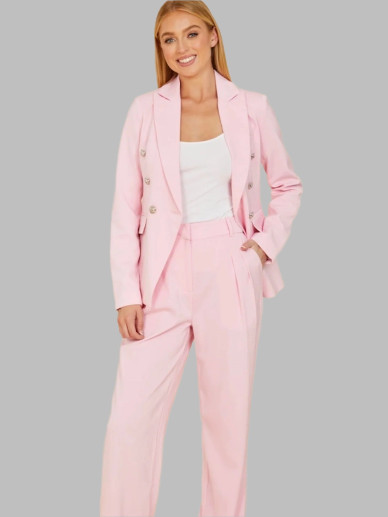 Double Breasted Blazer - Fly VSJ, Women's Clothing and Fashion Accessories
