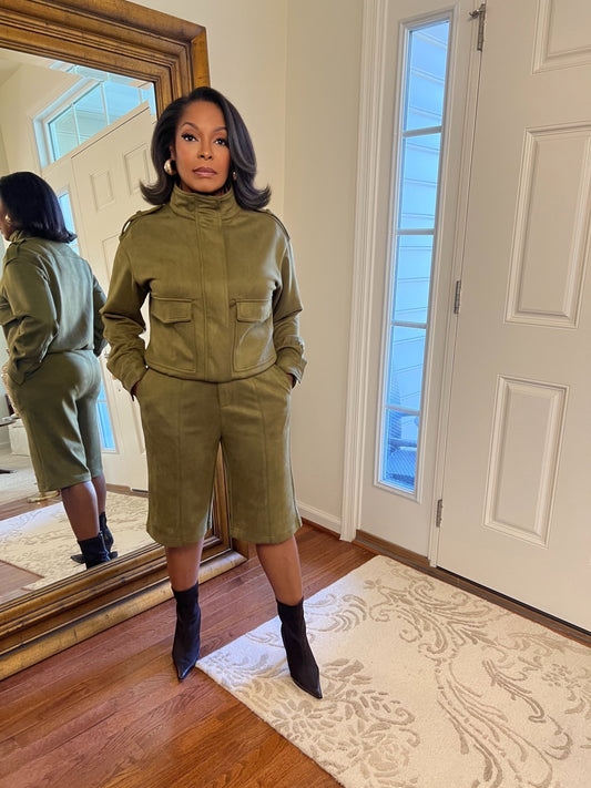 Elevated Edge Suede Set - Fly VSJ, Women's Clothing and Fashion Accessories