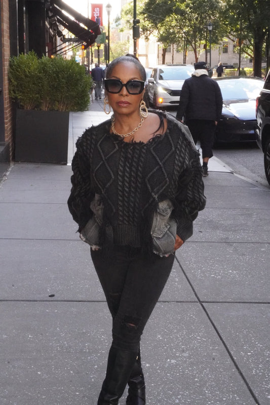 Frayed Theory Sweater - Fly VSJ, Women's Clothing and Fashion Accessories