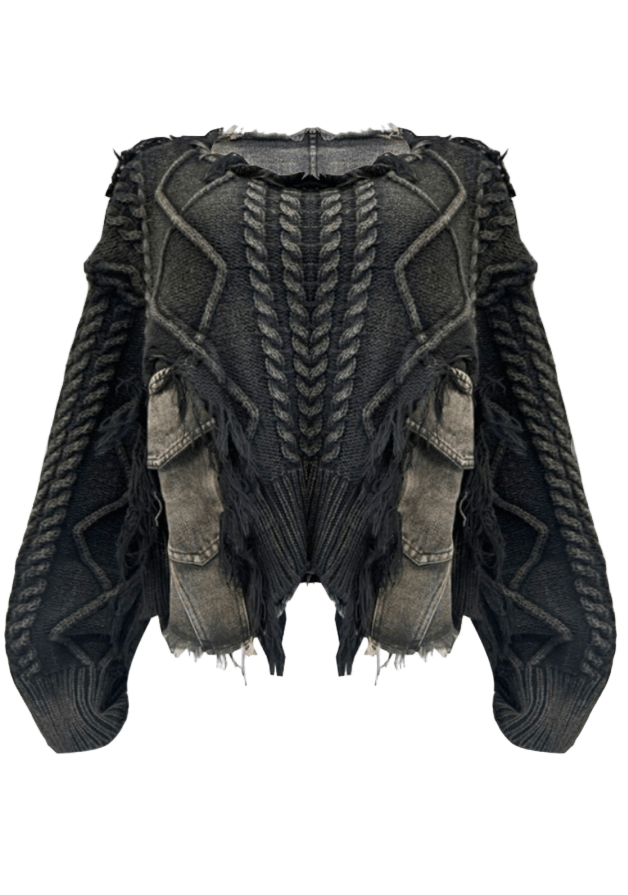 Frayed Theory Sweater - Fly VSJ, Women's Clothing and Fashion Accessories