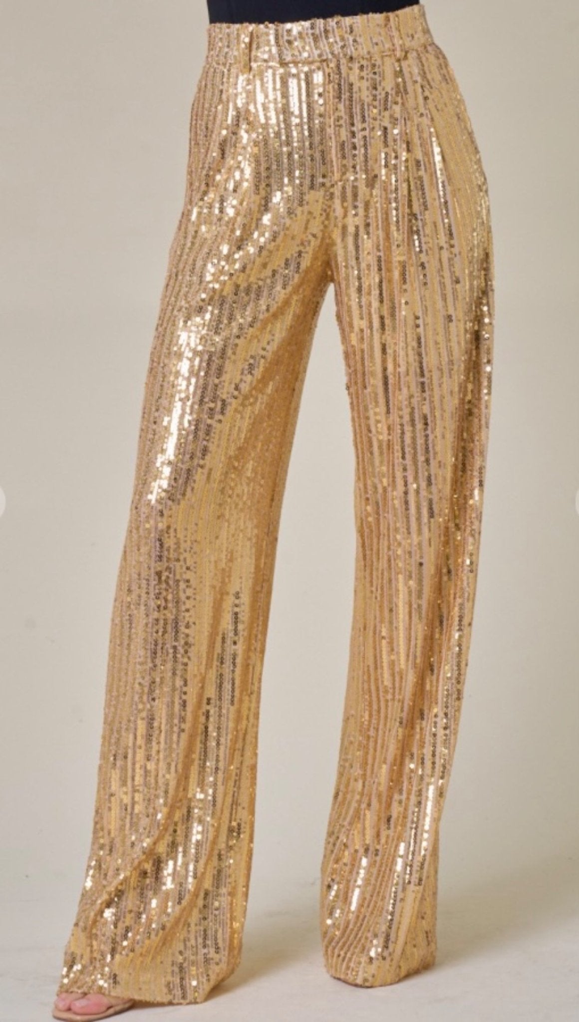 Gold Sequin Pants - Fly VSJ, Women's Clothing and Fashion Accessories