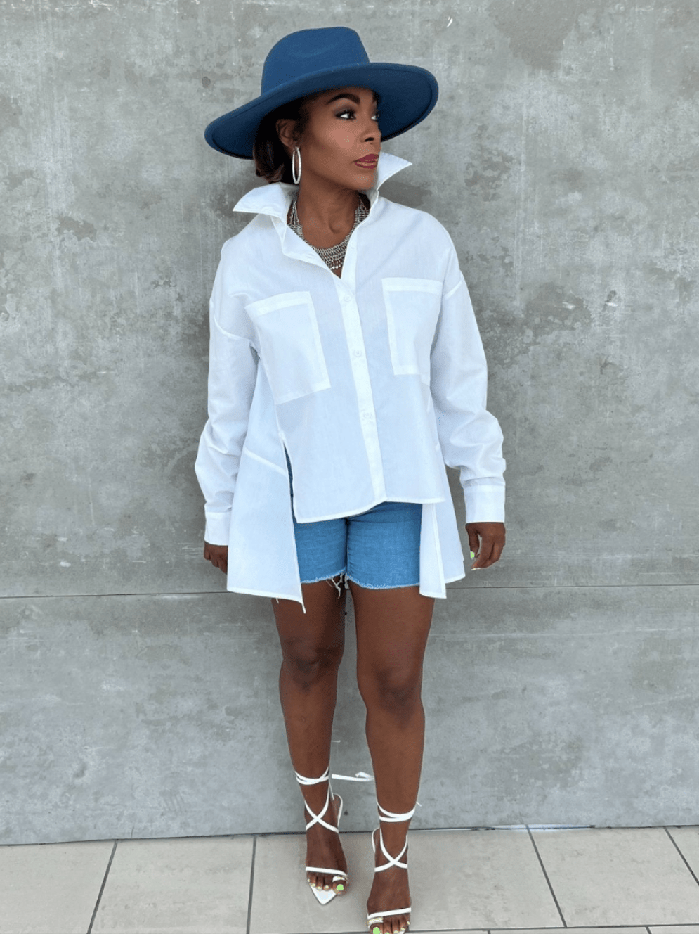 Hi - Lo Oversized Top - Fly VSJ, Women's Clothing and Fashion Accessories