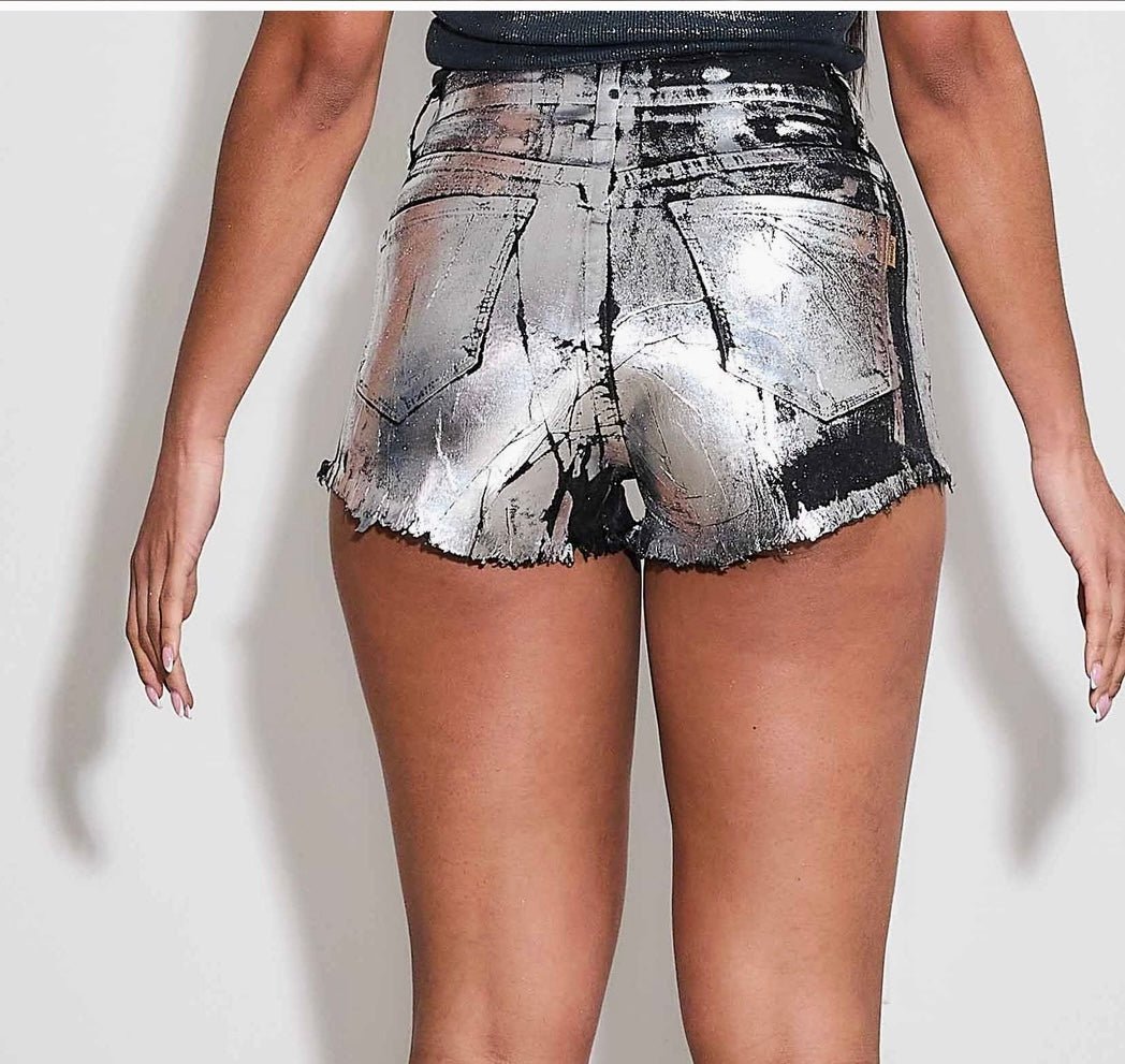 Joy Metallic Shorts - Fly VSJ, Women's Clothing and Fashion Accessories