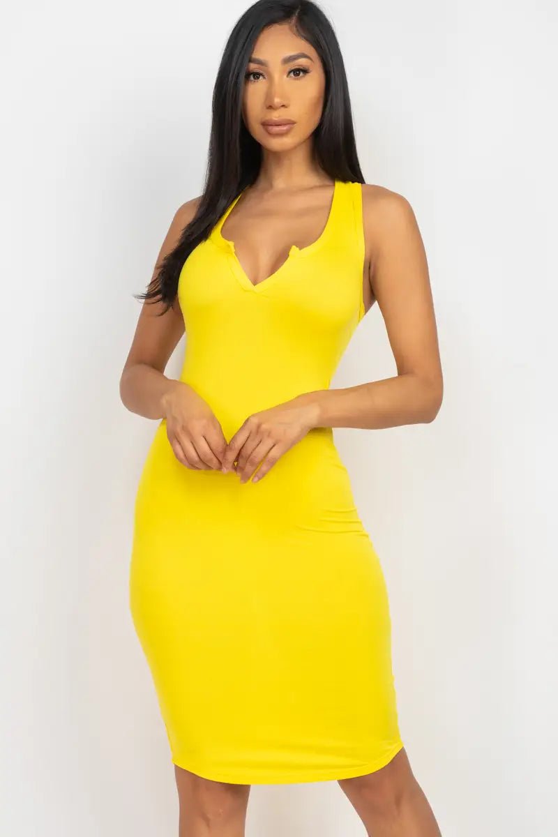 Lemon Drop Fitted Tank Dress | Lightweight & Casual Lemon Drop Fitted Tank Dress | Lightweight & Casual