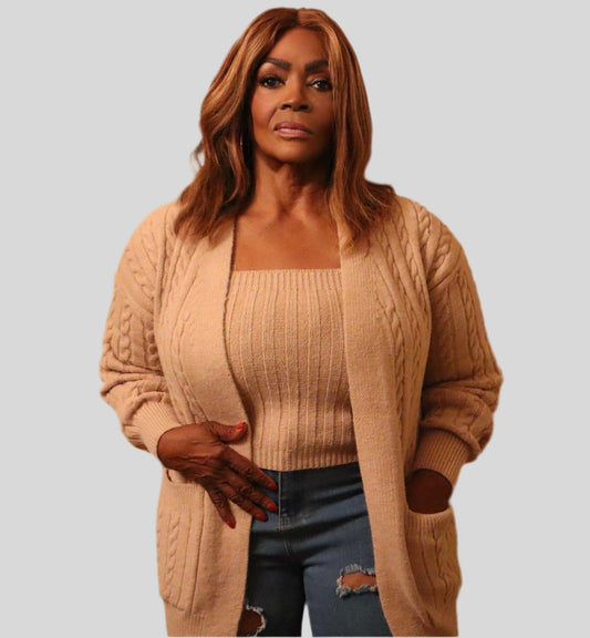 Maya Two Piece Cardigan Set - Fly VSJ, Women's Clothing and Fashion Accessories