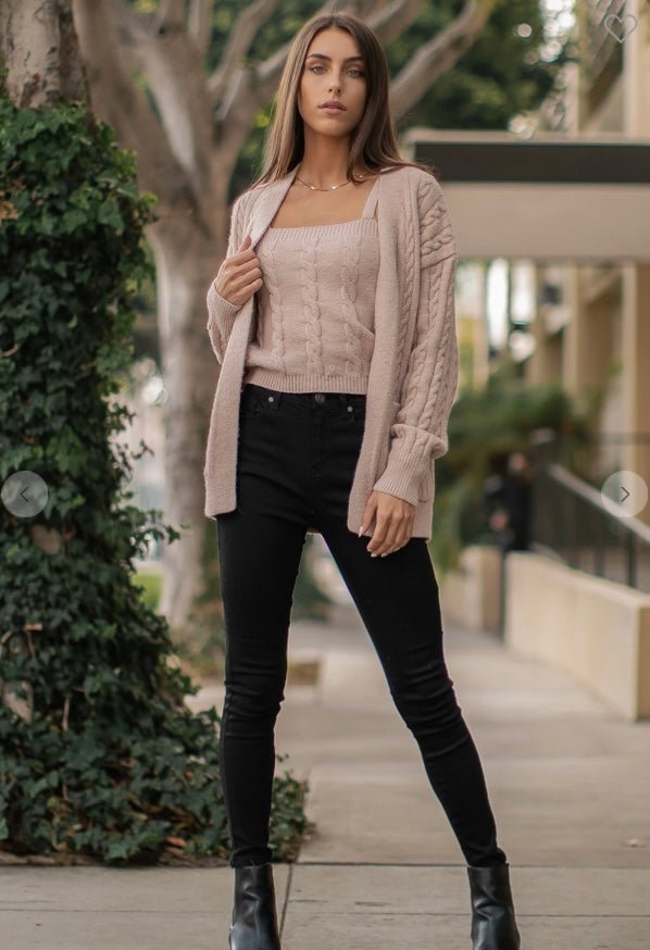 Maya Two Piece Cardigan Set - Fly VSJ, Women's Clothing and Fashion Accessories