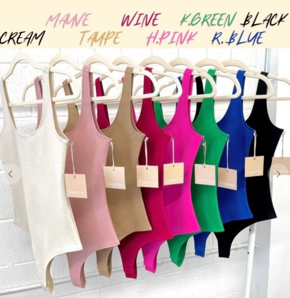 Ponte Basic Bodysuit - Fly VSJ, Women's Clothing and Fashion Accessories