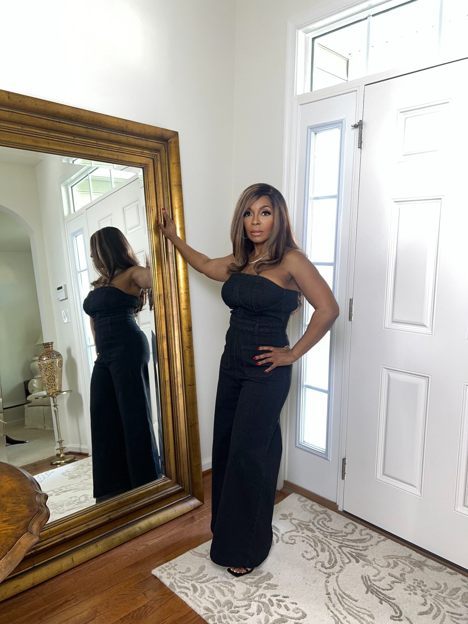 Sasha Bustier Denim Jumpsuit - Fly VSJ, Women's Clothing and Fashion Accessories