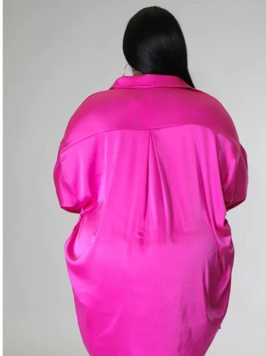 Satin Curvy Short Set (Final Sale) - Fly VSJ, Women's Clothing and Fashion Accessories