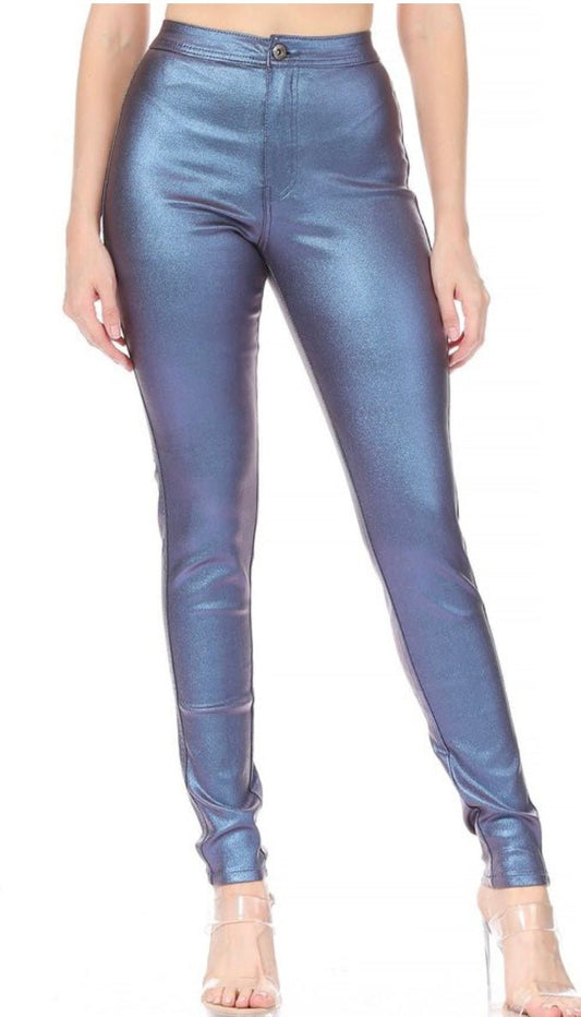 Shelly Iridescent High Rise Jeans (Final Sale) - Fly VSJ, Women's Clothing and Fashion Accessories