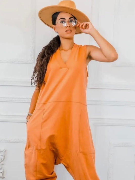 Sleeveless Harem Jumpsuit (Final Sale) - Fly VSJ, Women's Clothing and Fashion Accessories