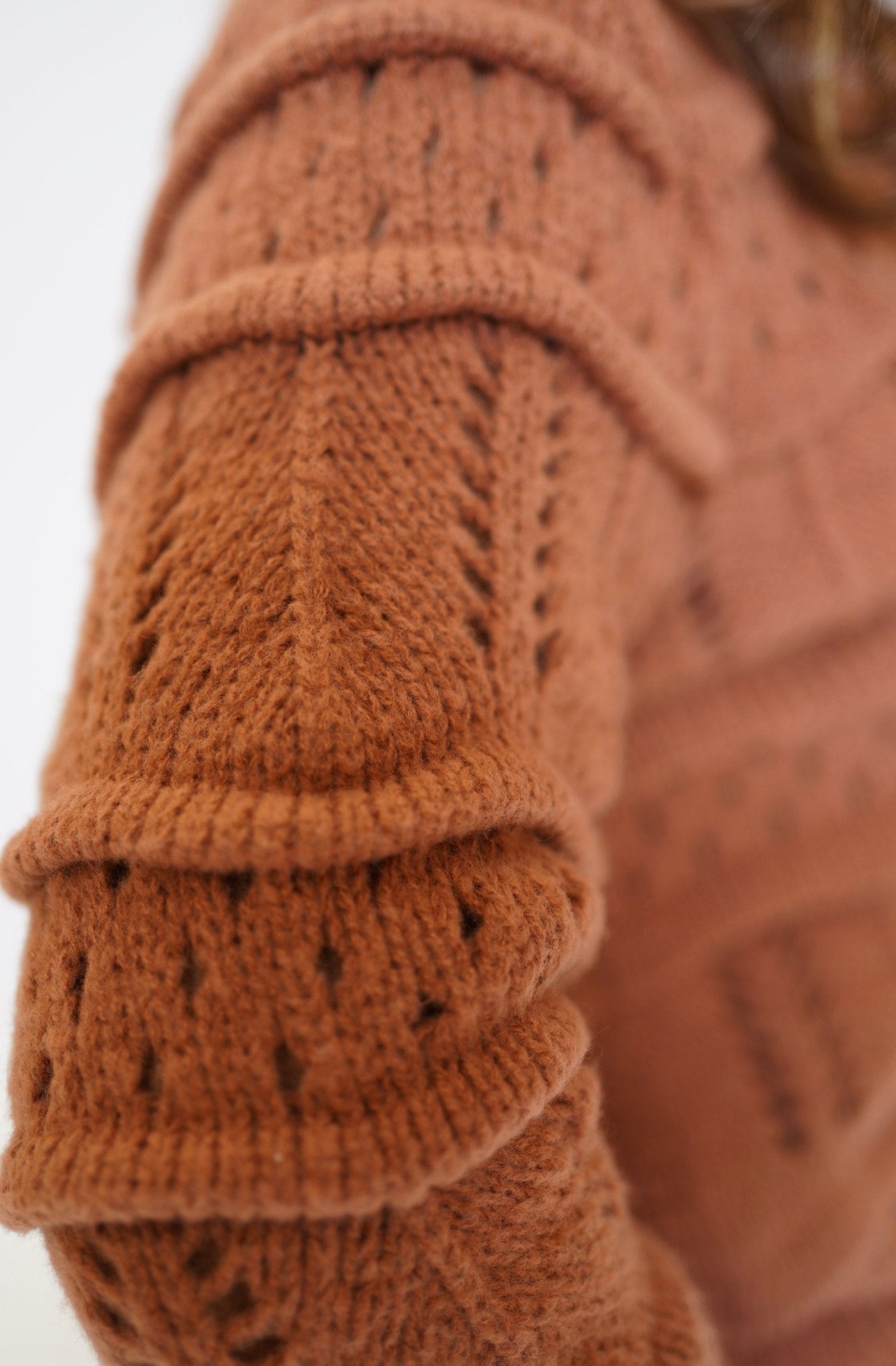 Taffy Cable Crewneck Sweater - Fly VSJ, Women's Clothing and Fashion Accessories