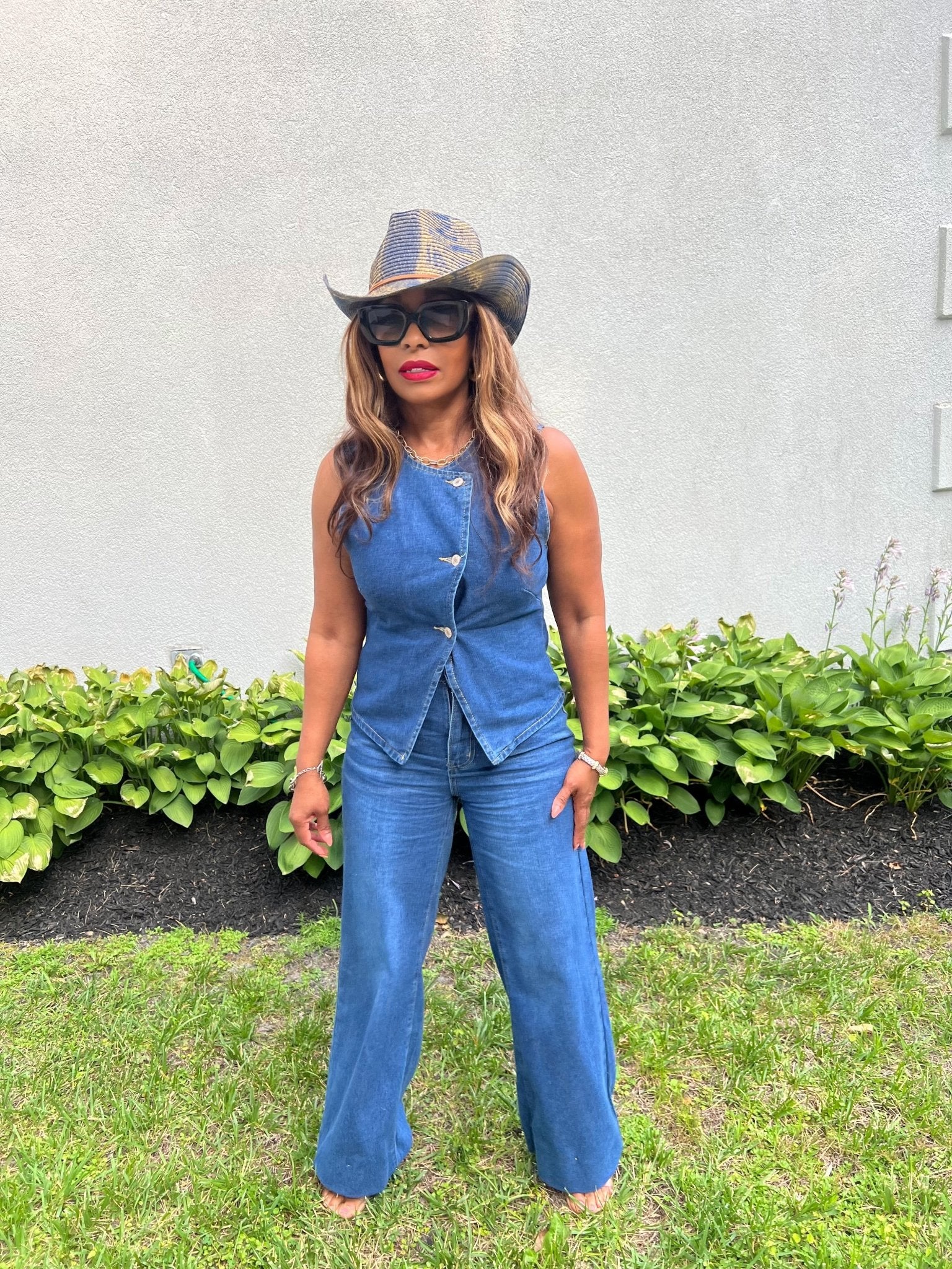 The Uptown Denim Set - Fly VSJ, Women's Clothing and Fashion Accessories