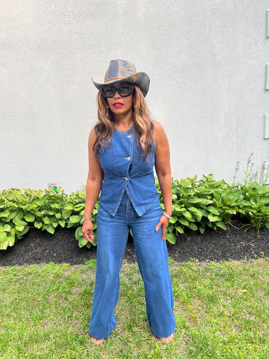 The Uptown Denim Set - Fly VSJ, Women's Clothing and Fashion Accessories