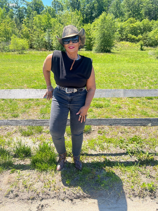 Toni Puff Shoulder Muscle Tee - Fly VSJ, Women's Clothing and Fashion Accessories