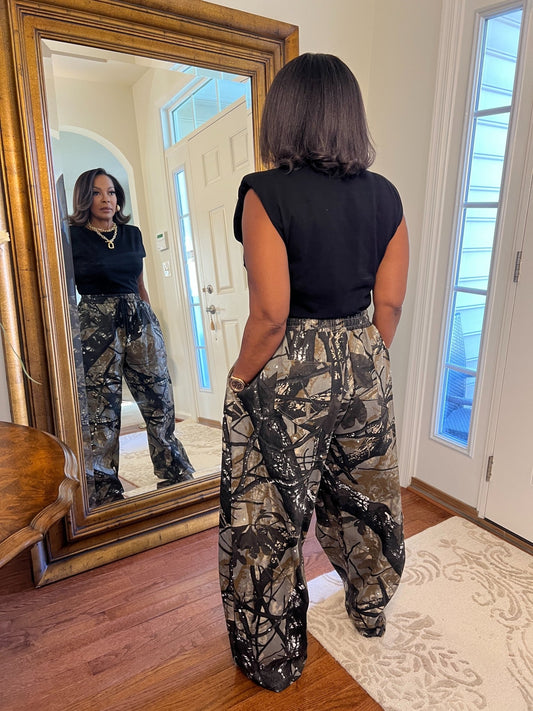 Urban Edit Camo Pants - Fly VSJ, Women's Clothing and Fashion Accessories