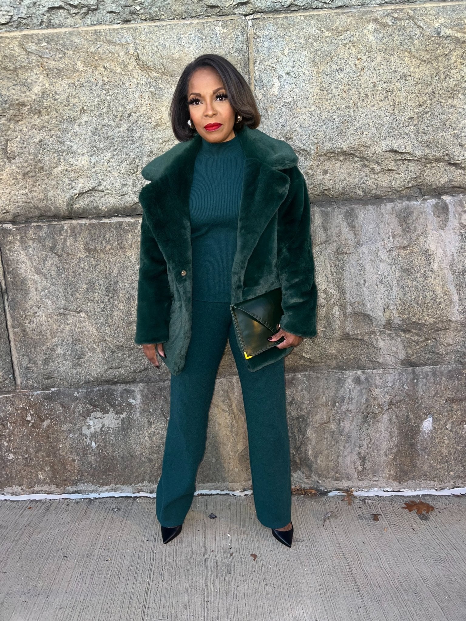Vienna Faux Fur Coat - Fly VSJ, Women's Clothing and Fashion Accessories