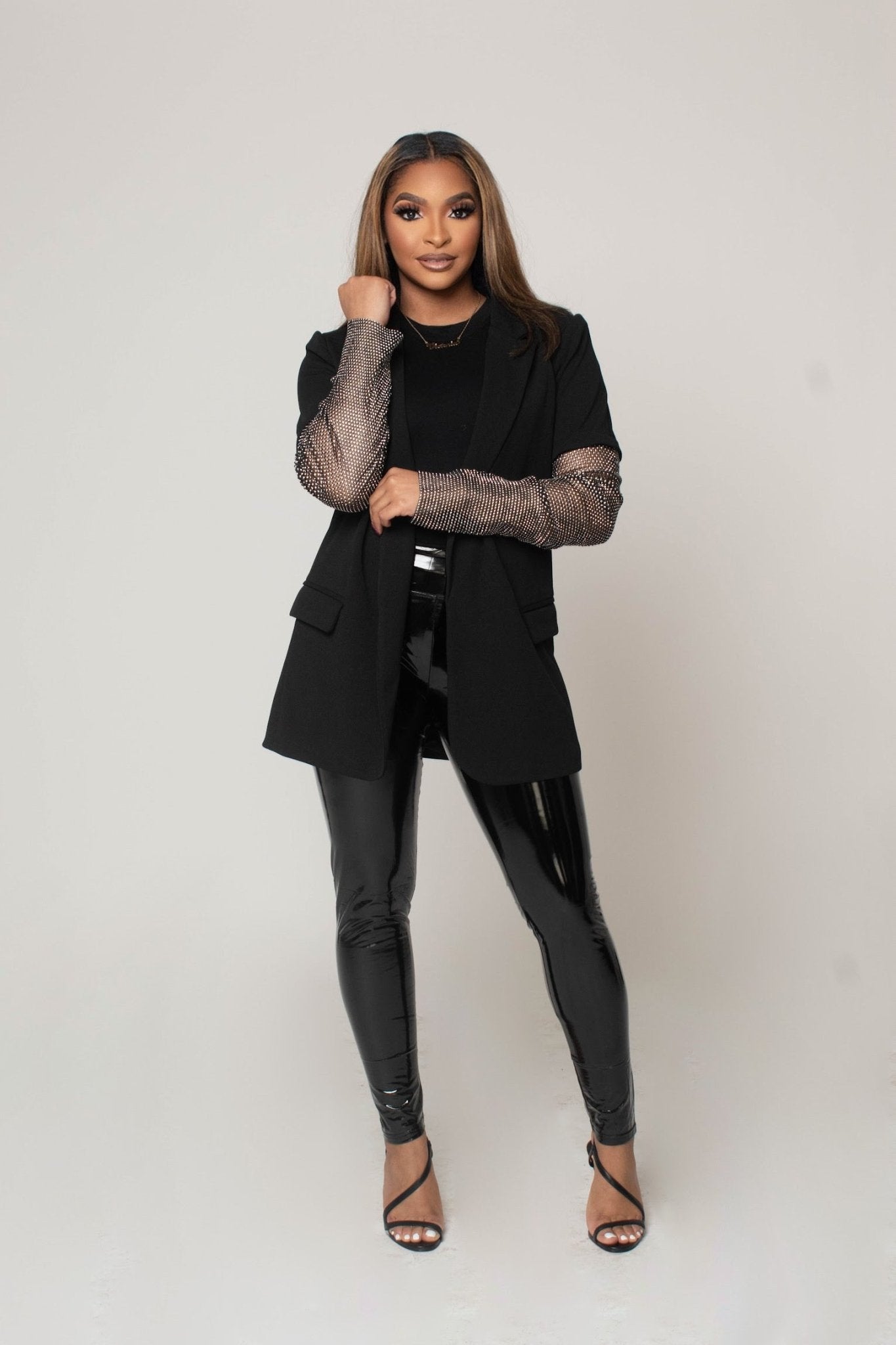 Wet Look Leggings - Fly VSJ, Women's Clothing and Fashion Accessories