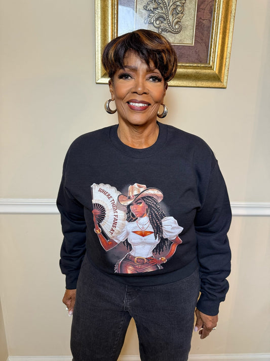 Where Them Fans Sweatshirt - Fly VSJ, Women's Clothing and Fashion Accessories
