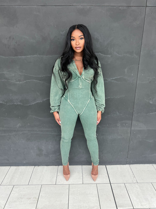 Tori Mineral Washed Jumpsuit