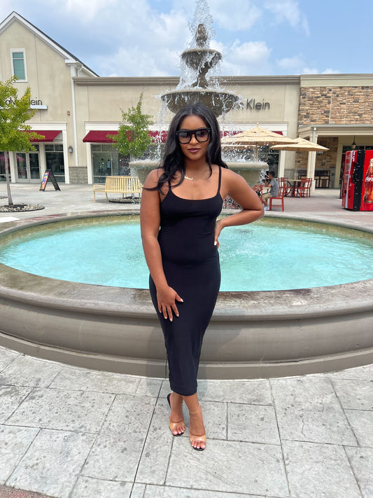 Evelyn Long Double Lined Dress