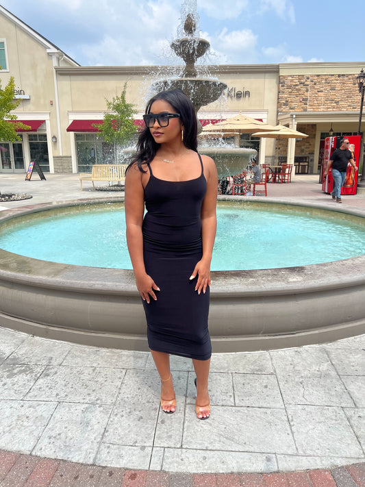 Evelyn Long Double Lined Dress