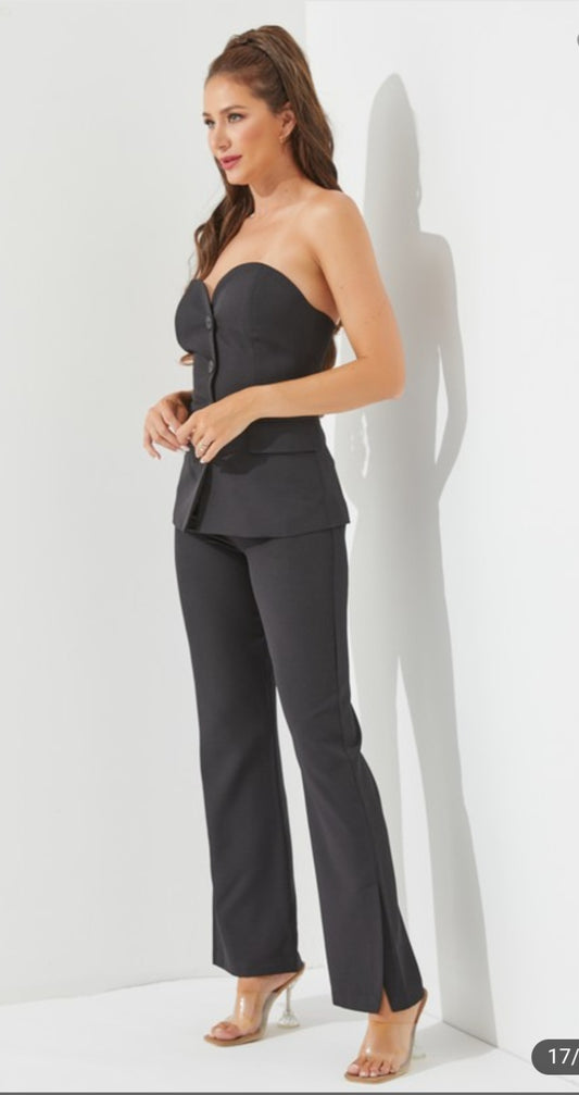 Tube Top Pants Suit