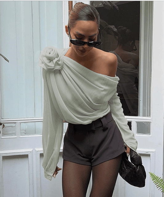 Bella Bloom Chiffon Top - Fly VSJ, Women's Clothing and Fashion Accessories