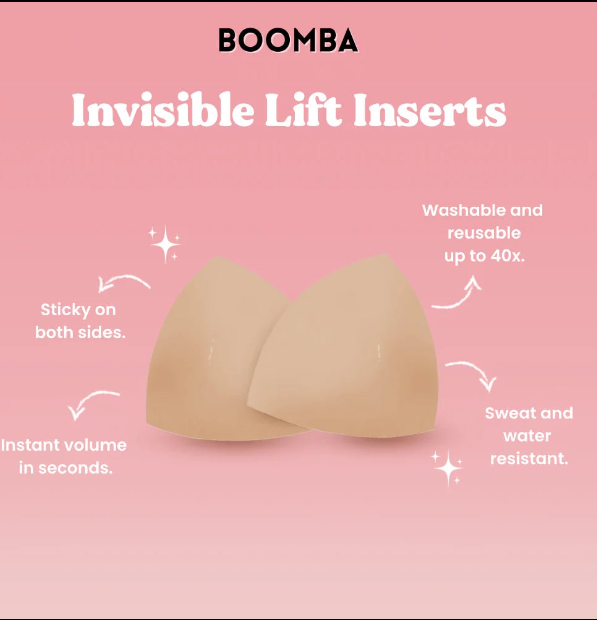 Boomba Invisible Lift Insert - Fly VSJ, Women's Clothing and Fashion Accessories