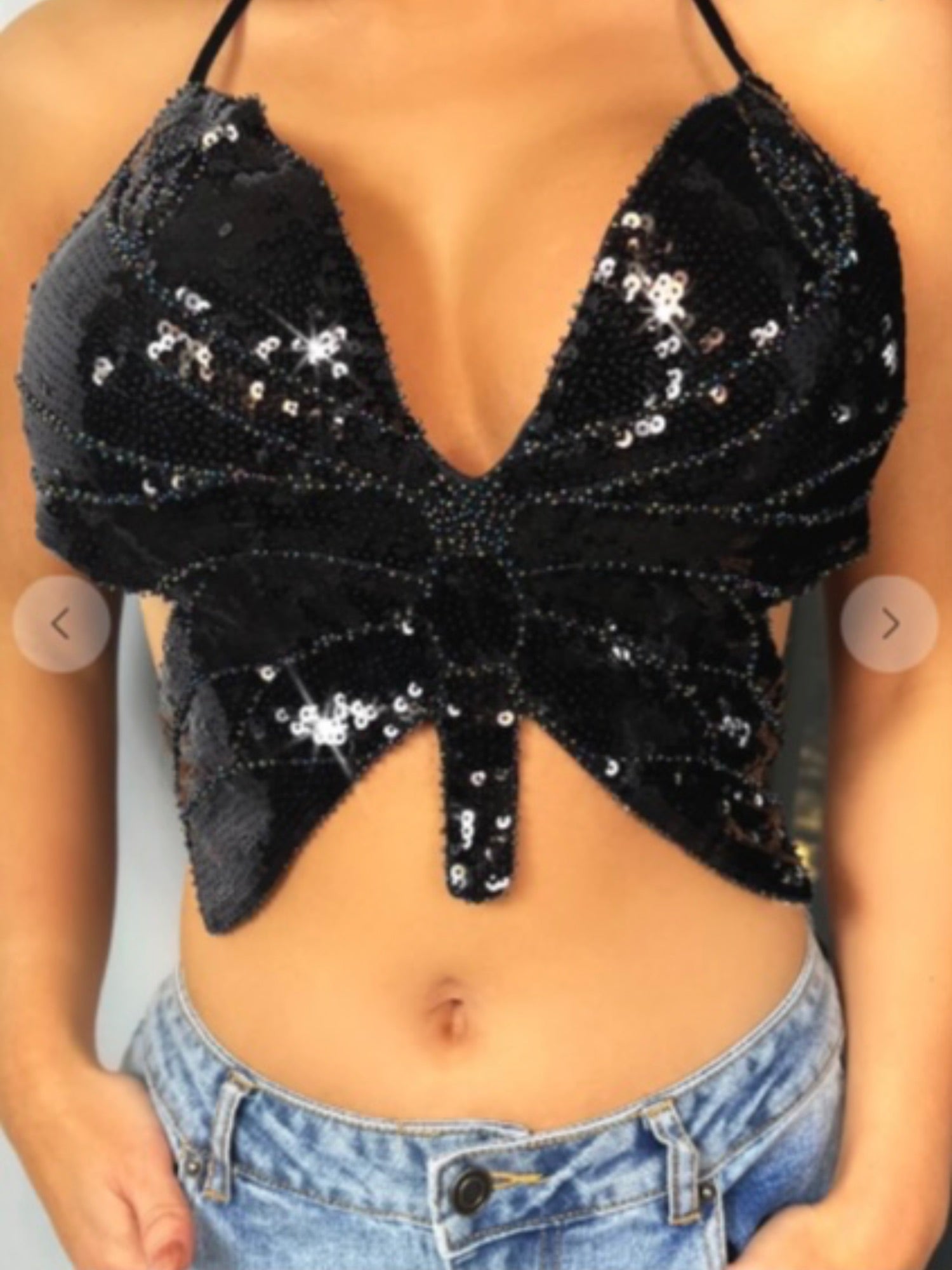 Butterfly Crop Top - Fly VSJ, Women's Clothing and Fashion Accessories