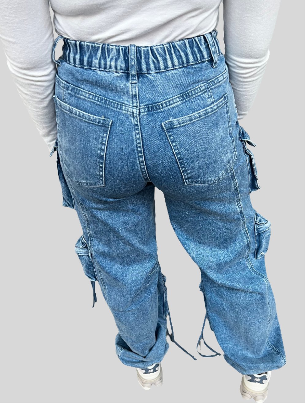 Cargo Denim Jogger Pants - Fly VSJ, Women's Clothing and Fashion Accessories