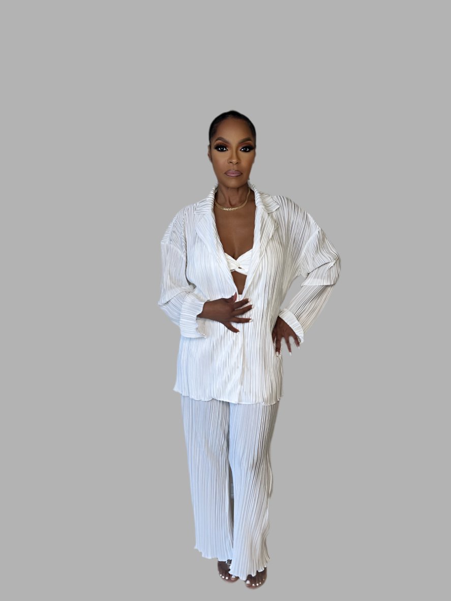 Carmen Pleated Set - Fly VSJ, Women's Clothing and Fashion Accessories