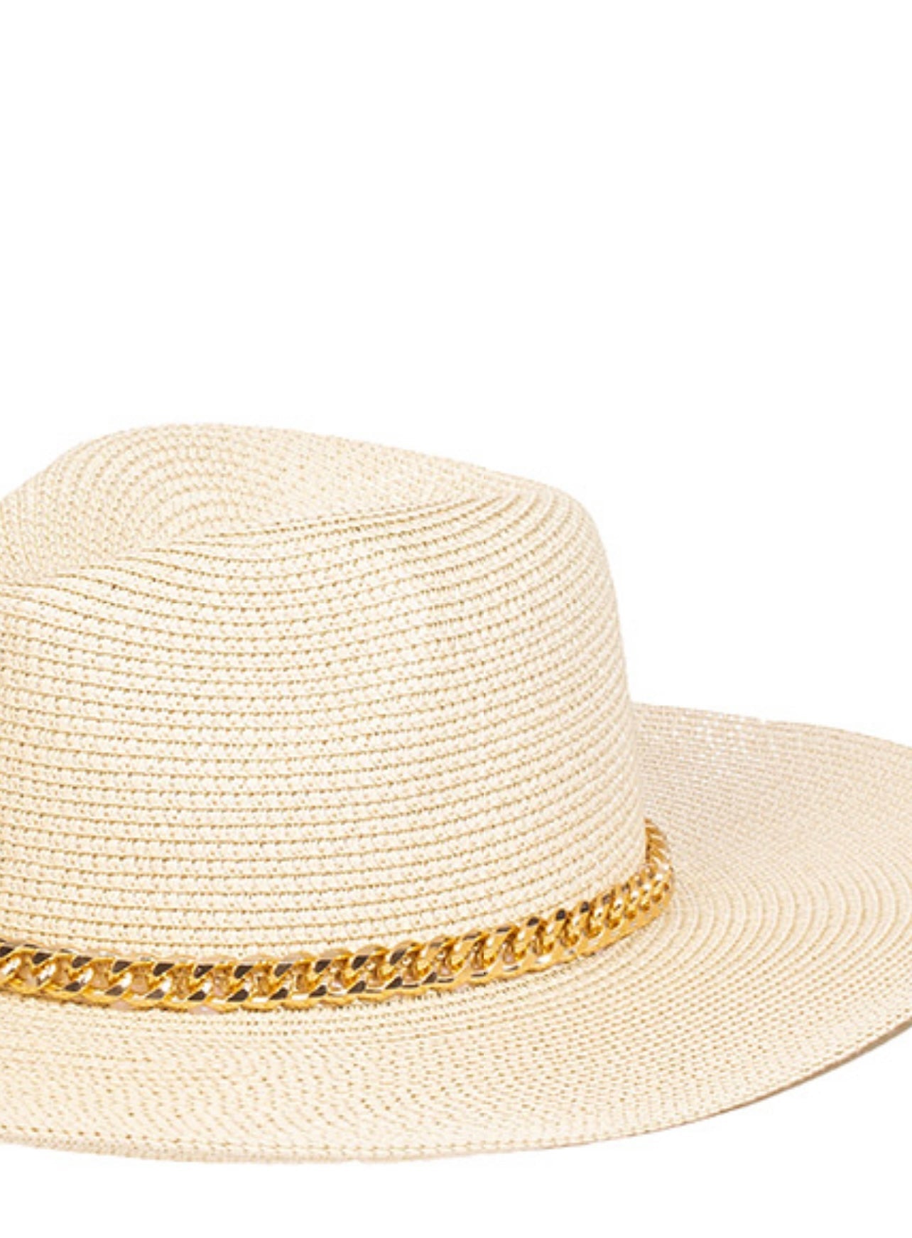 Chain Strap Braided Fashion Sun Hat - Fly VSJ, Women's Clothing and Fashion Accessories