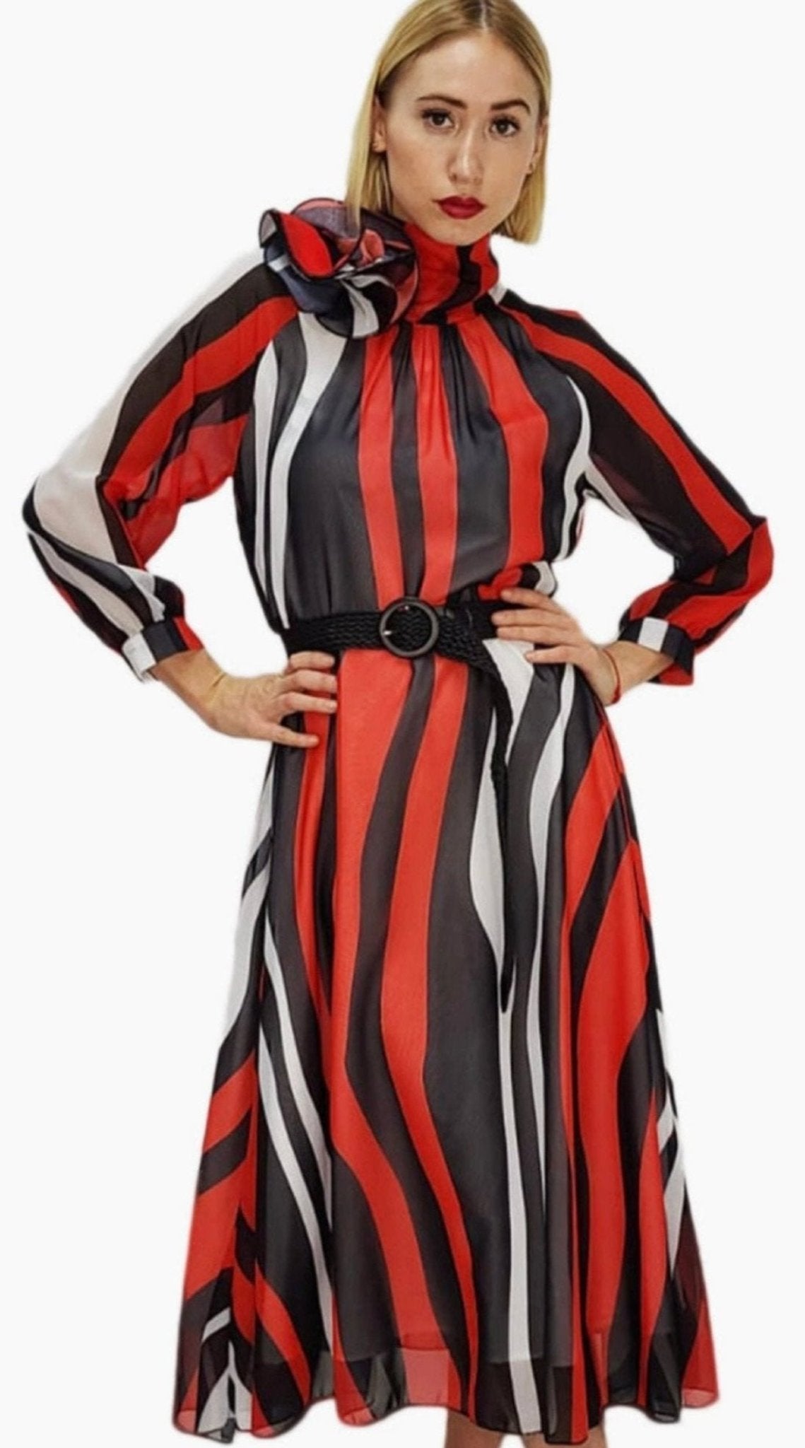 Cherri Midi Dress - Fly VSJ, Women's Clothing and Fashion Accessories