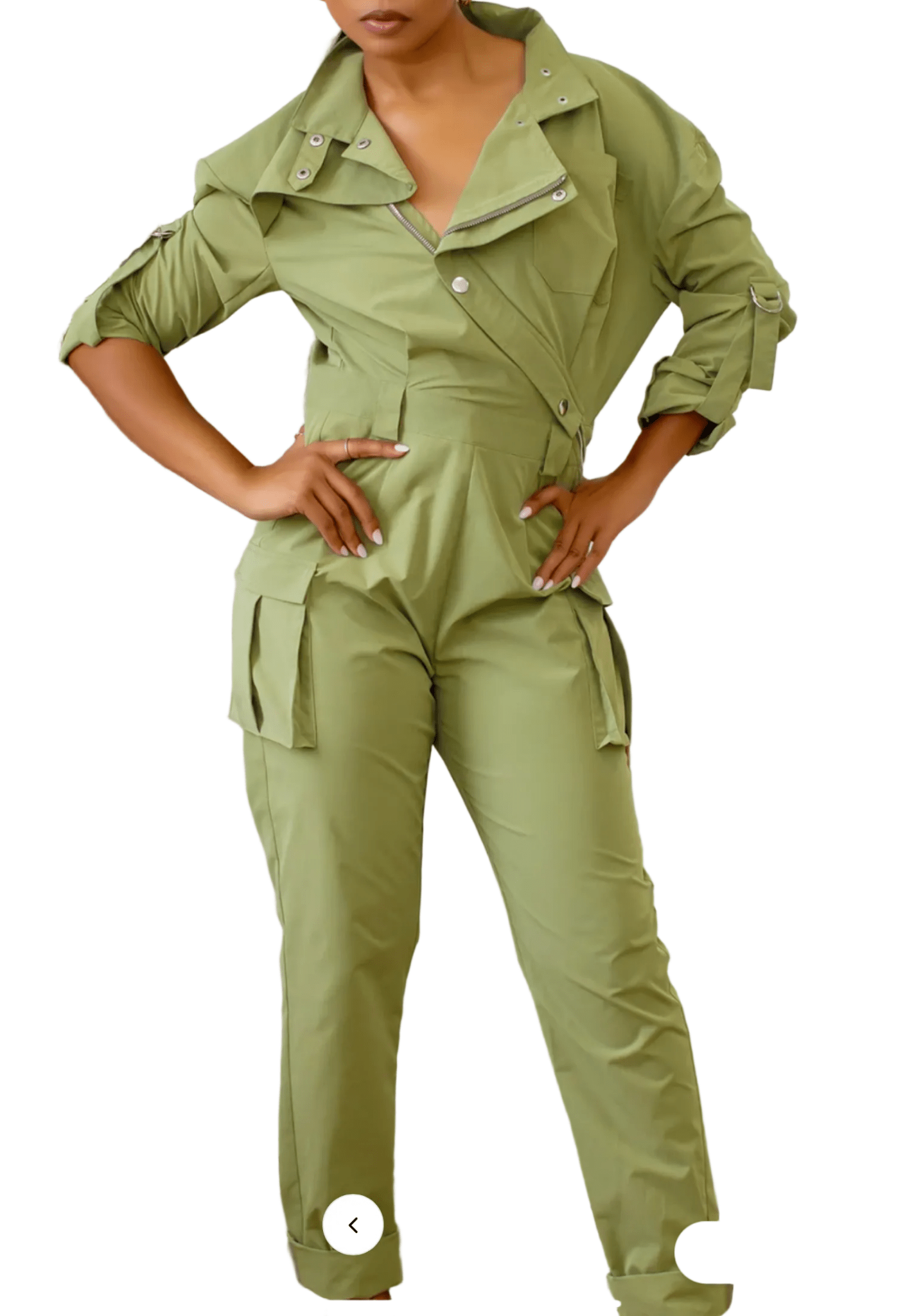 Command & Presence Cargo Jumpsuit - Fly VSJ, Women's Clothing and Fashion Accessories