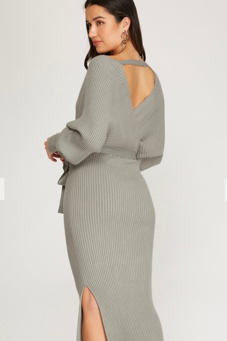 Daphne Knit Sweater Dress - Fly VSJ, Women's Clothing and Fashion Accessories