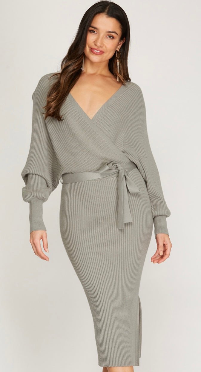 Daphne Knit Sweater Dress - Fly VSJ, Women's Clothing and Fashion Accessories