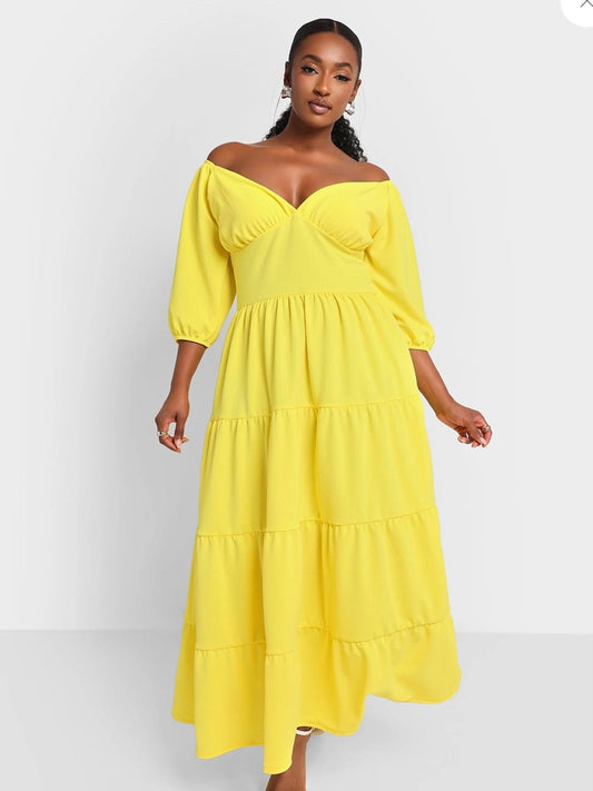 Demure Tied Maxi Dress - Fly VSJ, Women's Clothing and Fashion Accessories