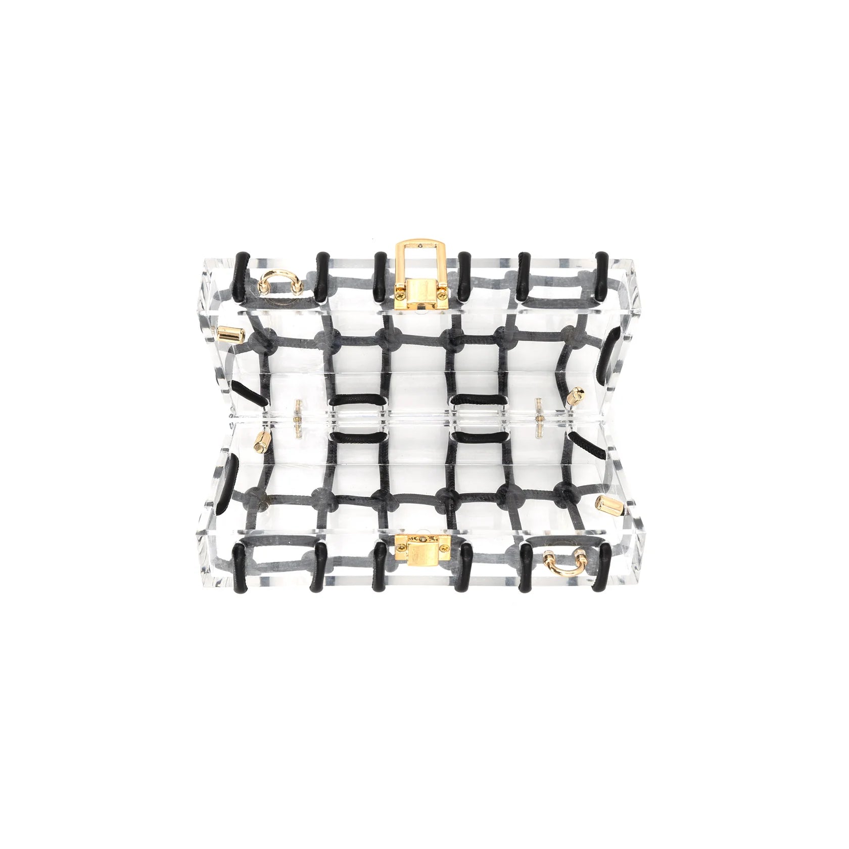 Double Knot Clear Clutch - Fly VSJ, Women's Clothing and Fashion Accessories